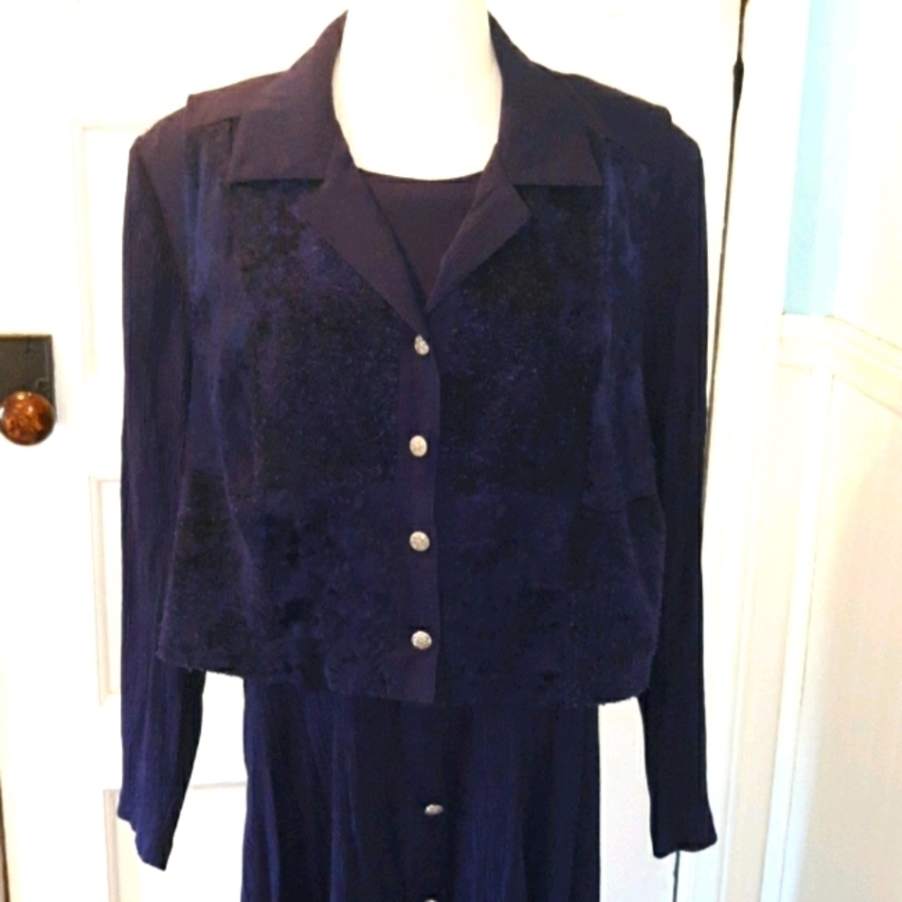 Lady Dirby purple 2 piece dress set